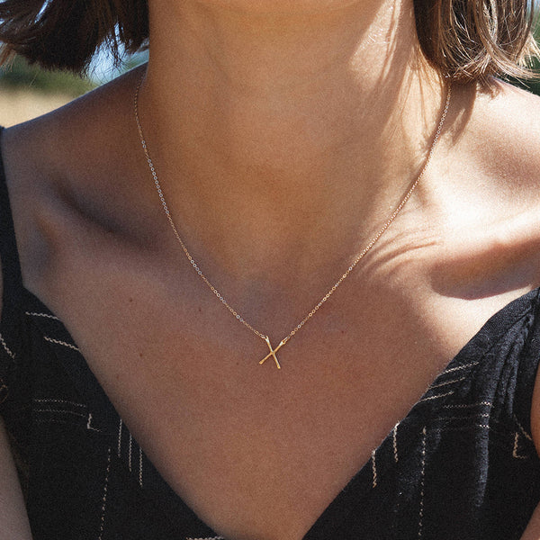 Yewelorat X Pendant Necklace
