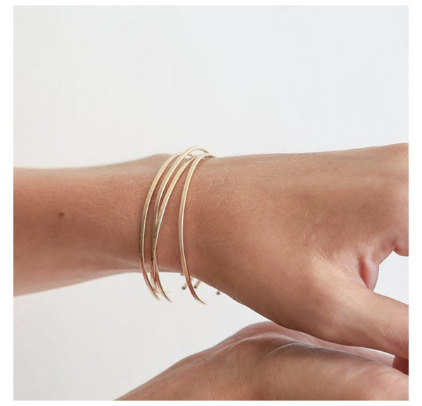 Yewelorat Gold Minimalist Bracelet (1 pc)